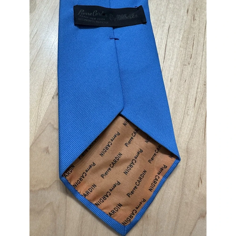 Vintage Pierre Cardin Paris New York Blue Men's Necktie Tie